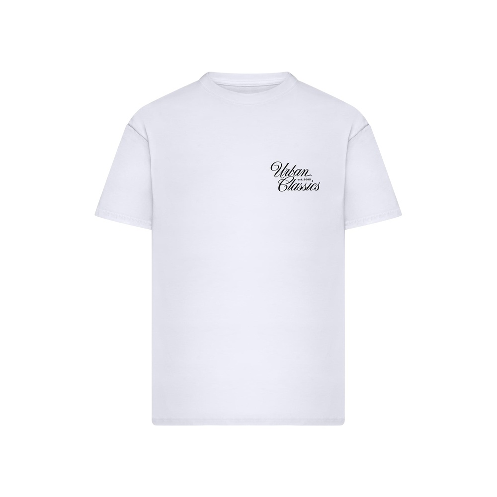 Urban Classics - Flow Script Logo Loose Tshirt Femme - Blanc